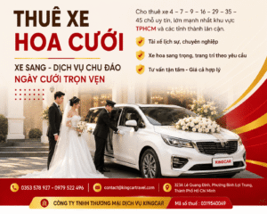 Thuê xe hoa cưới có tài xế kingcar travel min
