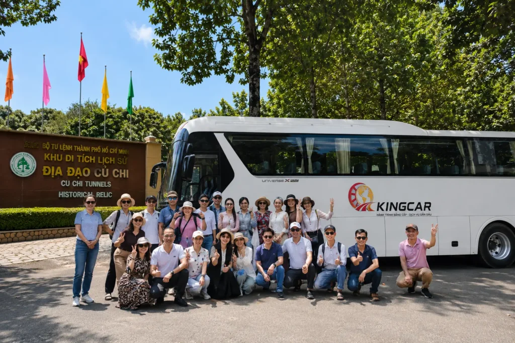 Check in tại địa đạo củ chi cũng kingcar travel