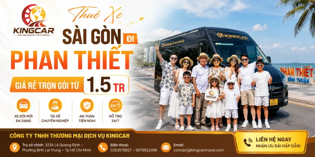 Thuê xe 16 chỗ sài gòn đi phan thiết mũi né cùng kingcar travel