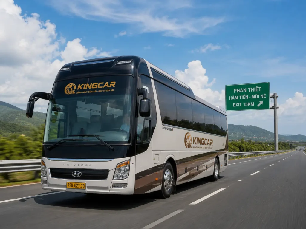 Thuê xe 45 chỗ có tài xế đi phan thiết mũi né cung kingcar travel