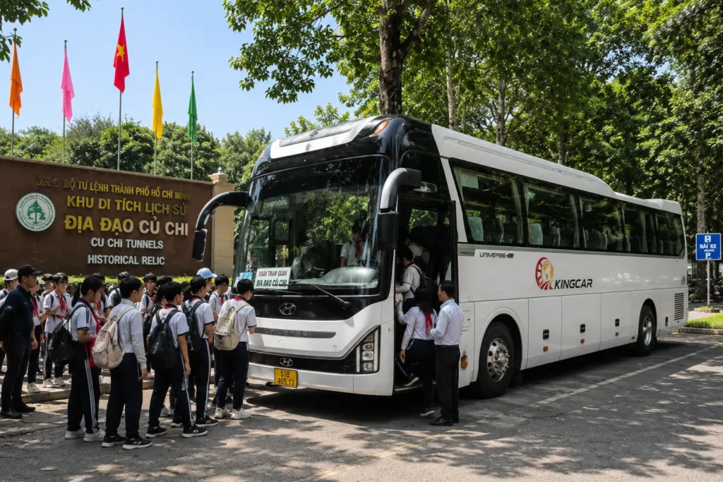 thuê xe 45 chỗ tại tphcm đi củ chi