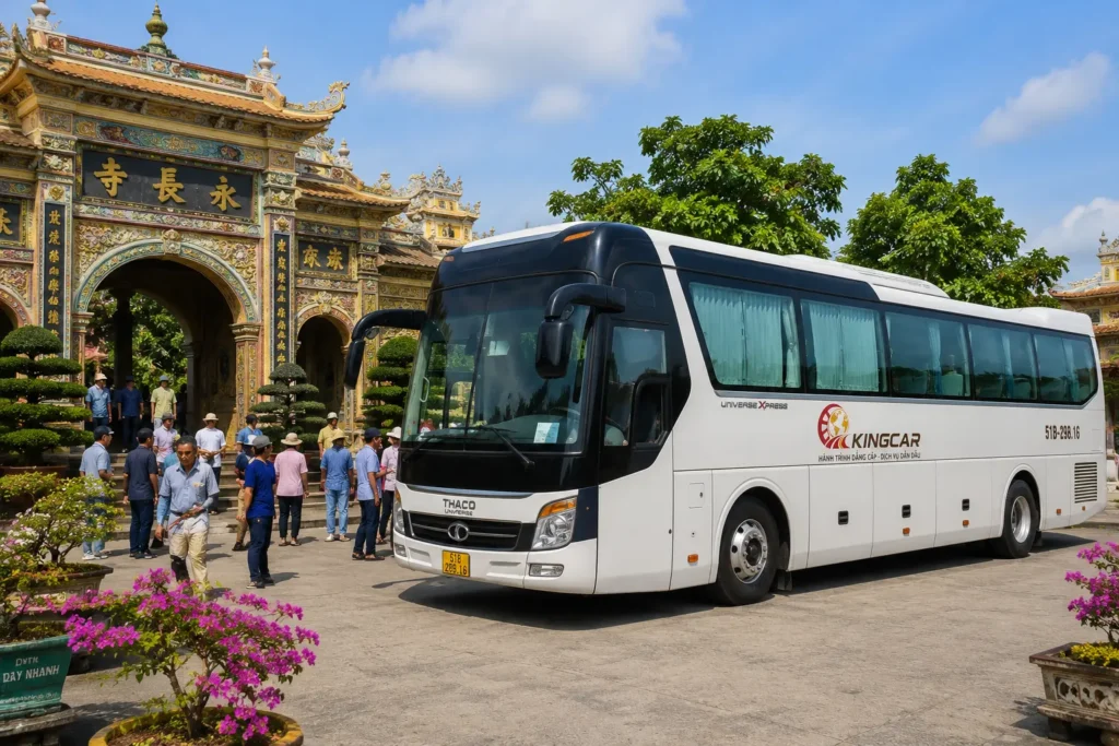 Thuê xe 4 7 16 29 45 chỗ có tài xế sài gòn đi mỹ tho tiền giang