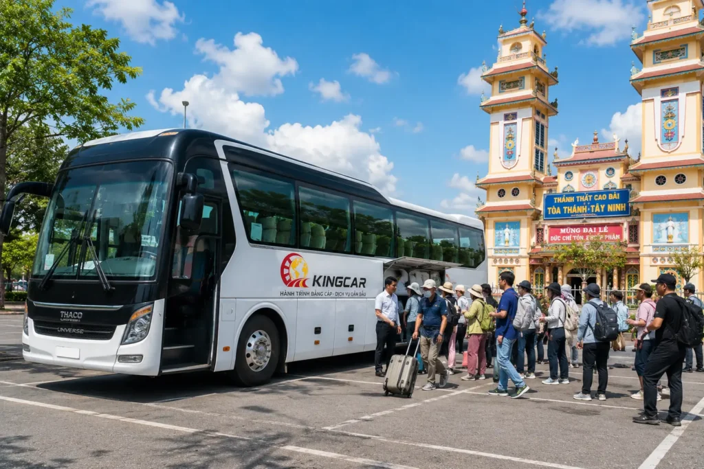 Thuê xe 4 7 16 29 45 chỗ có tài xế đi sài gòn đi Tây Ninh 02