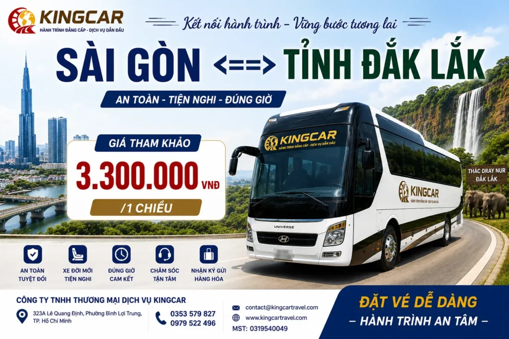 Thuê xe 4 7 16 29 45 chỗ có tài xế sài gòn đi đăk lăk 01