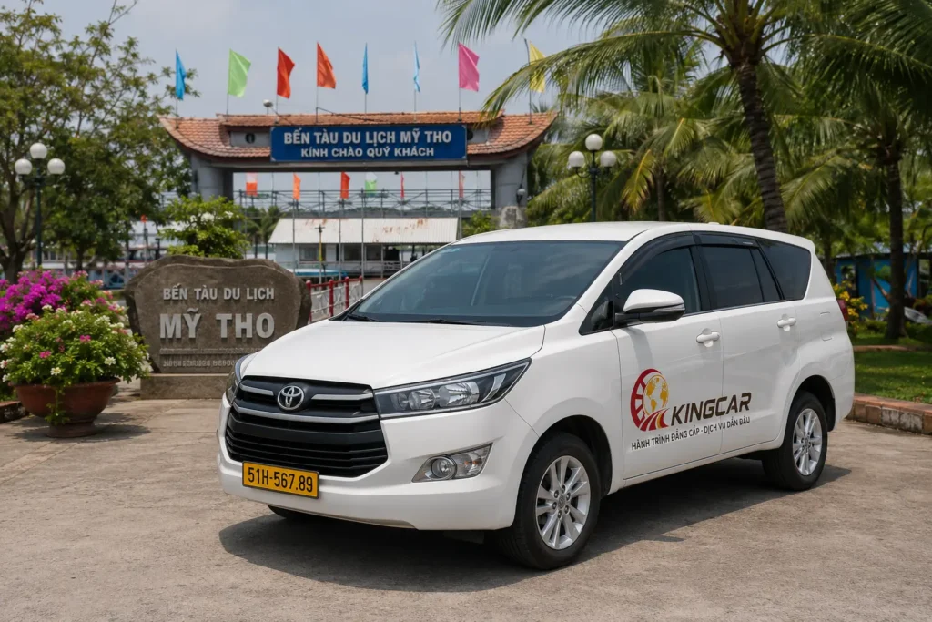 Thuê xe 4 7 16 29 45 chỗ có tài xế sài gòn đi tiền giang mỹ tho cung kingcar travel