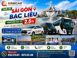 Thuê xe sài gòn đi bạc liêu có tài xế xe 4 7 16 29 45 chỗ