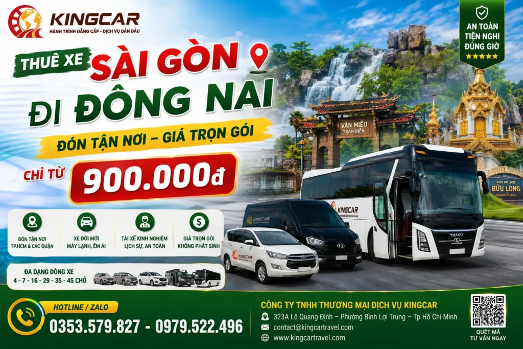 Thuê xe sài gòn đi đồng nai xe 4 7 16 29 45 chỗ có tài xế