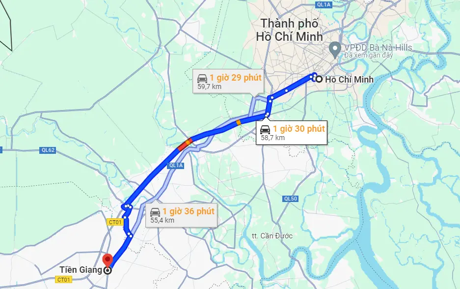 Sài gòn đi Mỹ Tho